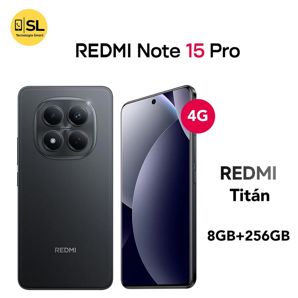 CELULAR REDMI NOTE 15 PRO 4G 8GB RAM 256GB COLOR NEGRO