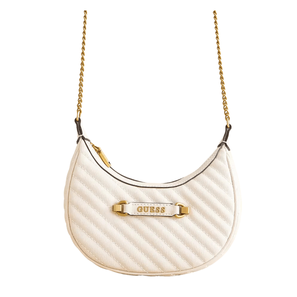 Cartera GUESS Sela Mini Crossbody Hobo Bone