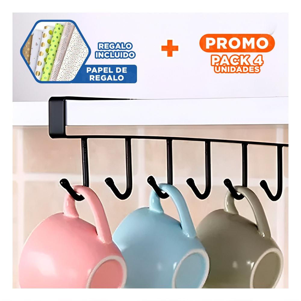 Pack4 Elemento Practico 6x1 Color Negro para la Actividad con mucha Calma Real Y+Papel Regalo