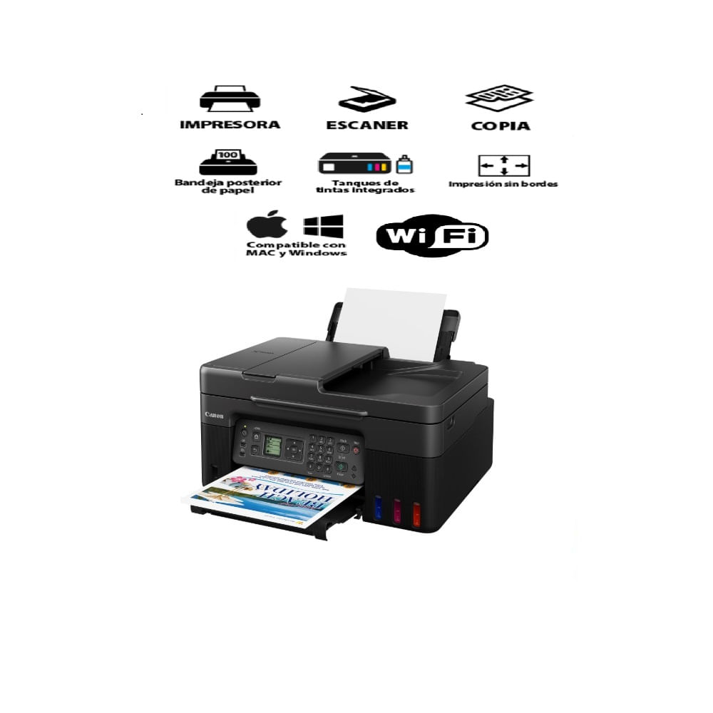 Impresora canon pixma G4170 Imprime  copiado  escaner fax  usb wifi