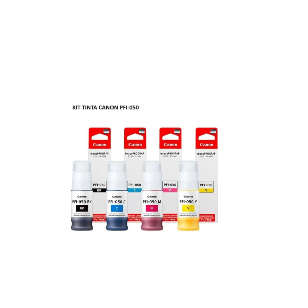 KIT TINTA CANON PFI-050 PARA TC-20 TC-21