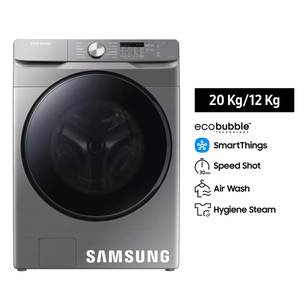 Lavaseca Samsung EcoBubble 20KG/12KG Plateada WD20T6000GP/PE