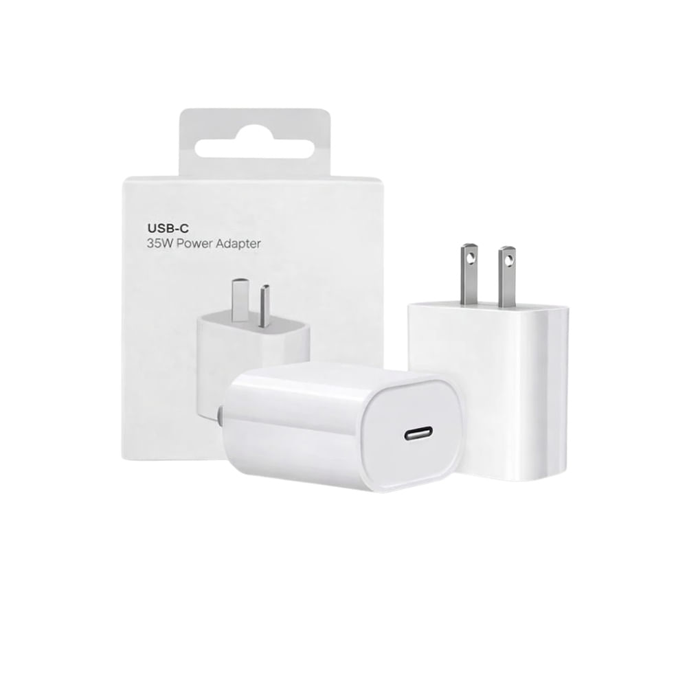 Cargador de pared compatible con Apple Iphone USB Tipo-C 35W MHJE8AM/A