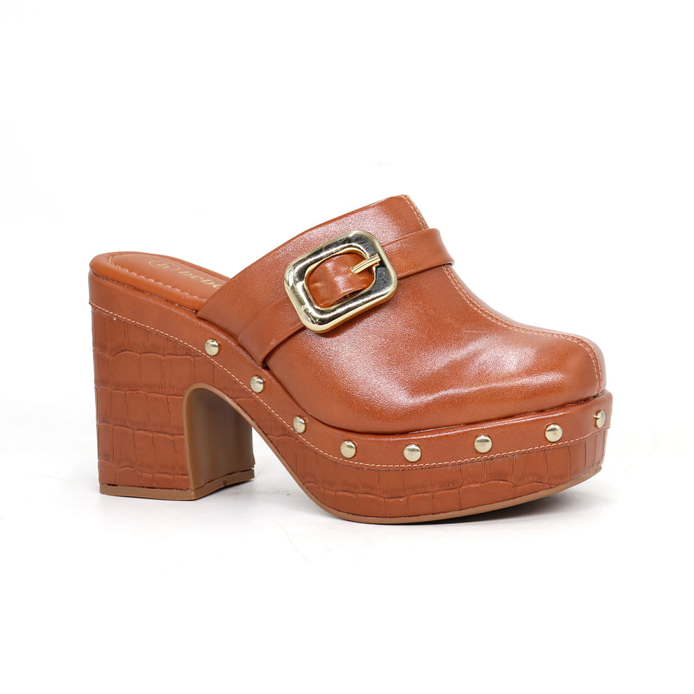 Zuecos Casuales Mujer 265120-668Q1 pecana 35