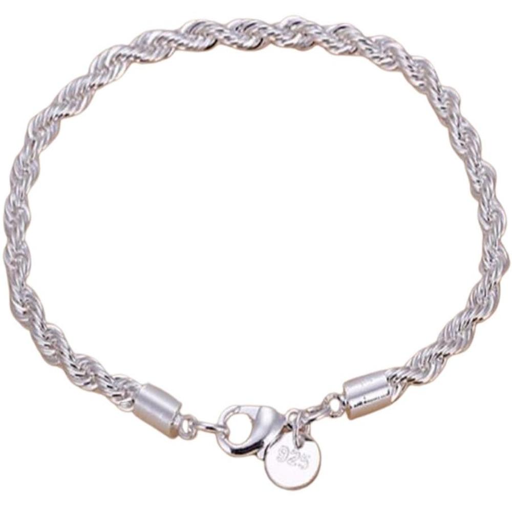 Pulsera Mujer plateada modelo Cordeliere - Gris