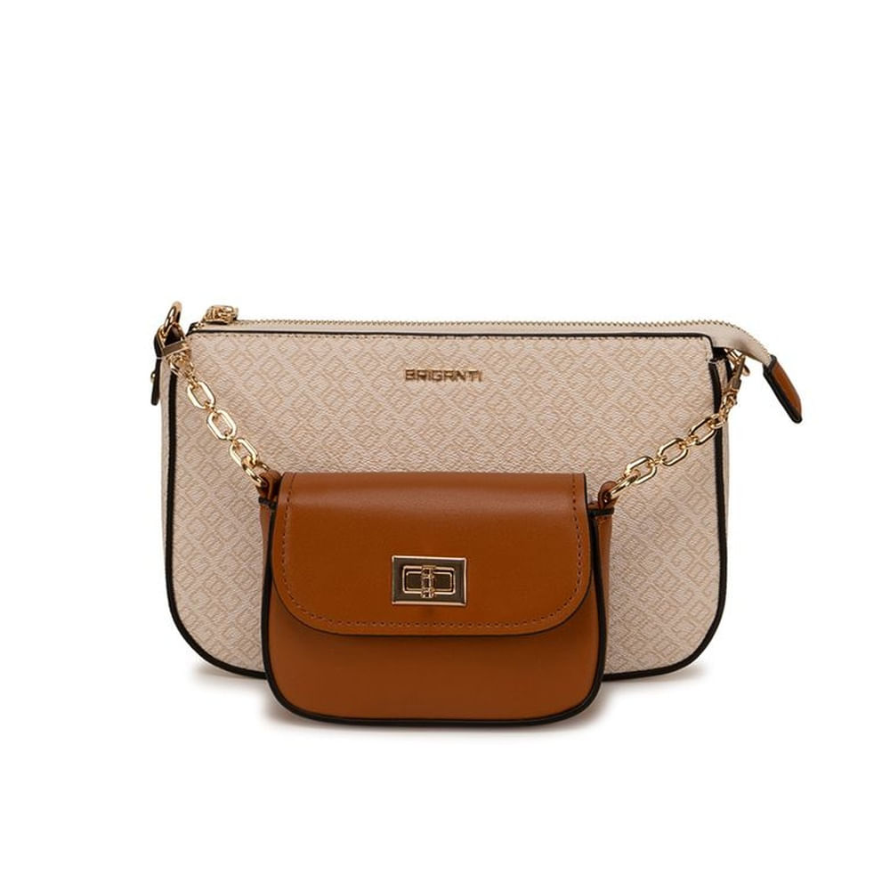 Morral Briganti Crossbody BRI-MO2608 HuesoNatural