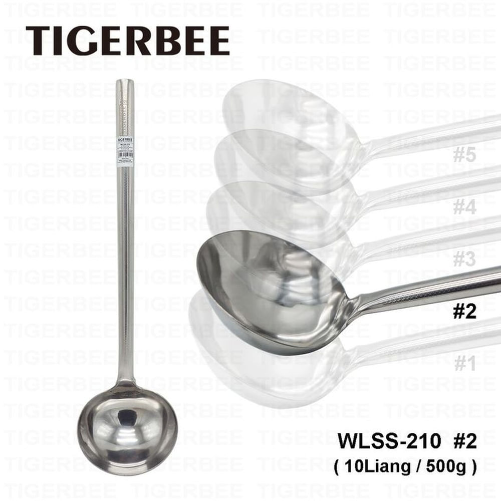 CUCHARON DE ACERO INOX CON MANGO ANTIDESLIZANTE 500gr