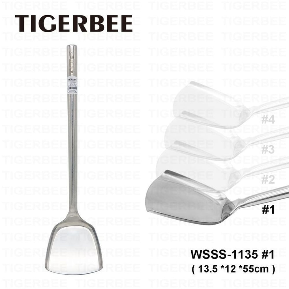 ESPATULA DE ACERO INOX CON MANGO ANTIDESLIZANTE  ""SIZE 1""