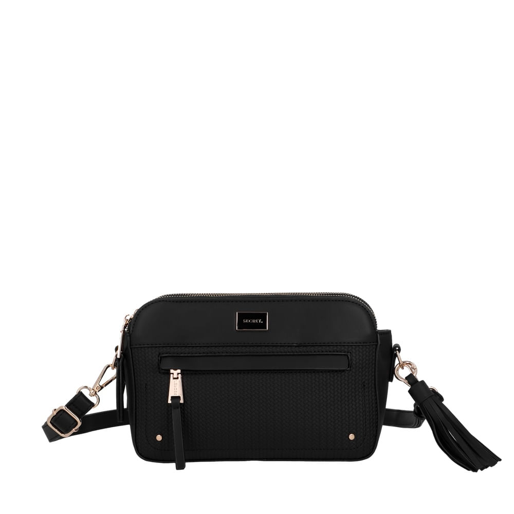 Bandolera Secret Akraness Pequeña Negra