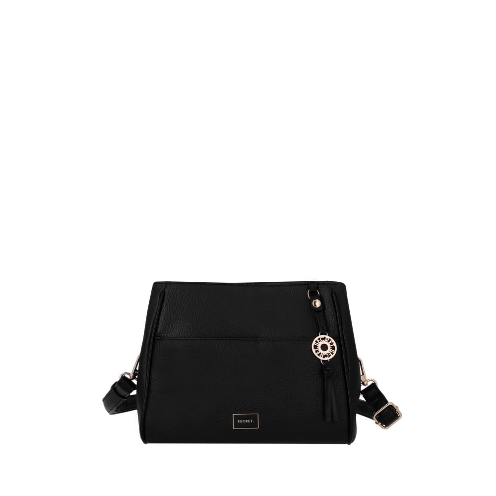 Bandolera Secret Boston Mediana Negra
