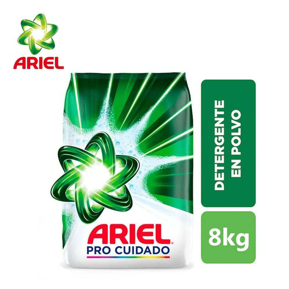 Detergente en polvo 8 kilos Pro Cuidado ARIEL