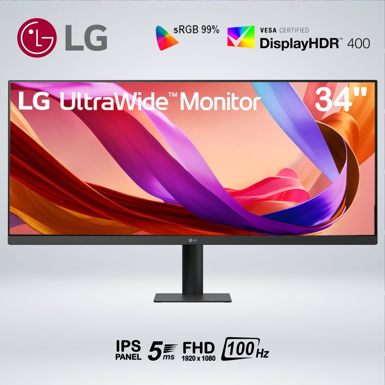 MONITOR CURVO LG ULTRAWIDE FULLHD 34 PULGADAS IPS 100hz 5ms HDR400 GAME