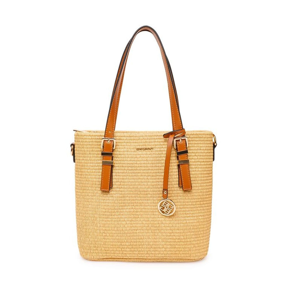 Cartera Briganti Satchel BRI-CM2607 RafiaNatural