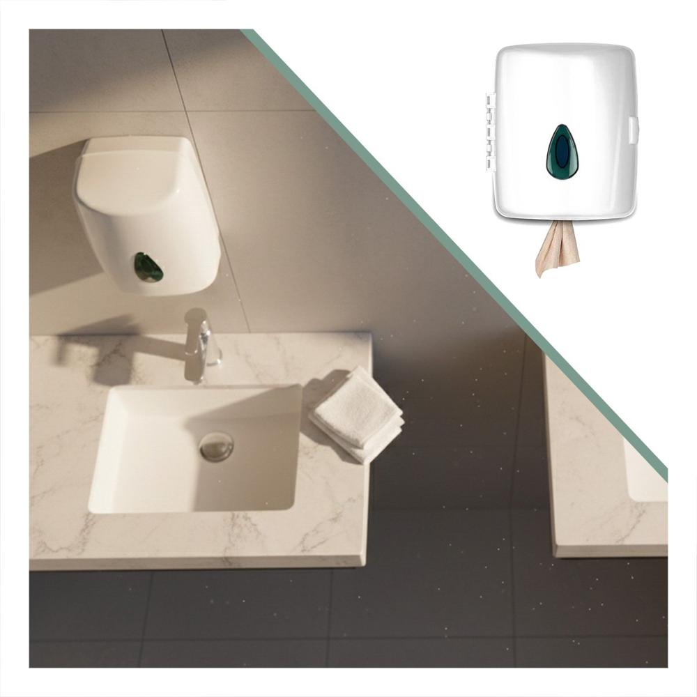 Porta Papel Toalla Vertical Blanco en Rollo para Cocina y Uso Diario Y+Ligas Regalo