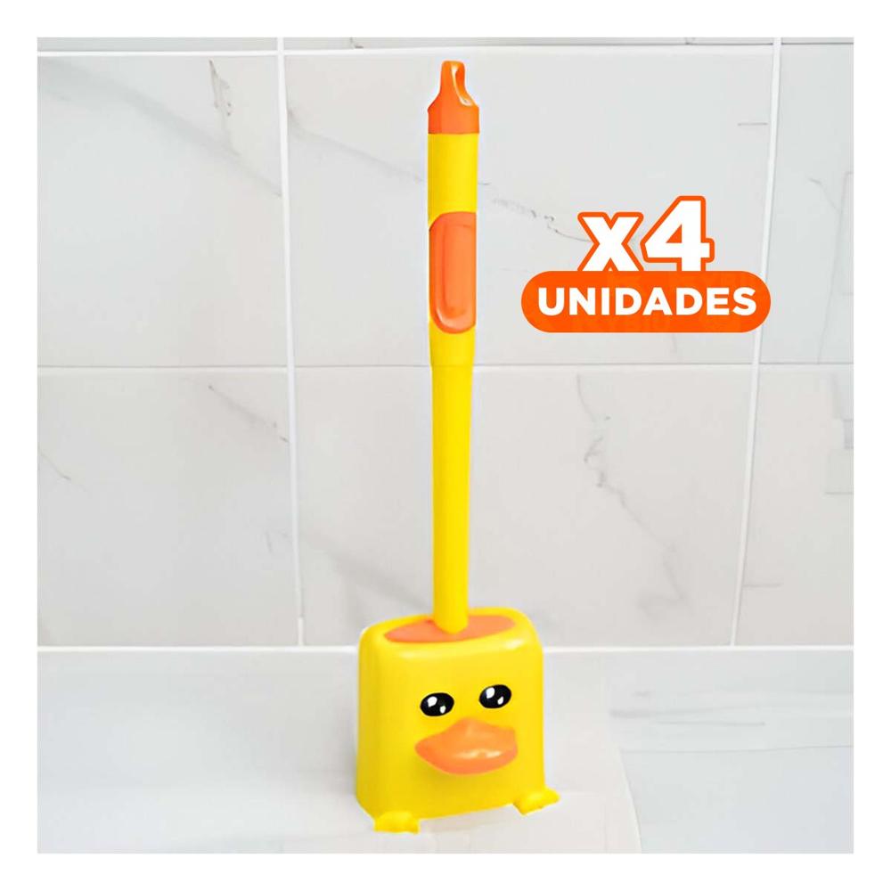 Pack4 Herramienta Domestica para Aseo del Inodoro con Silicona Y+Papel Regalo