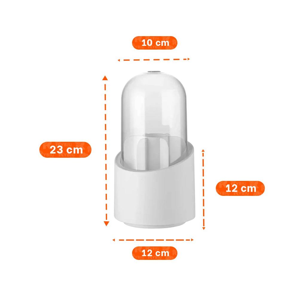 Pack12 Base Giratoria Blanca para Maquillaje y Accesorios de Tocador