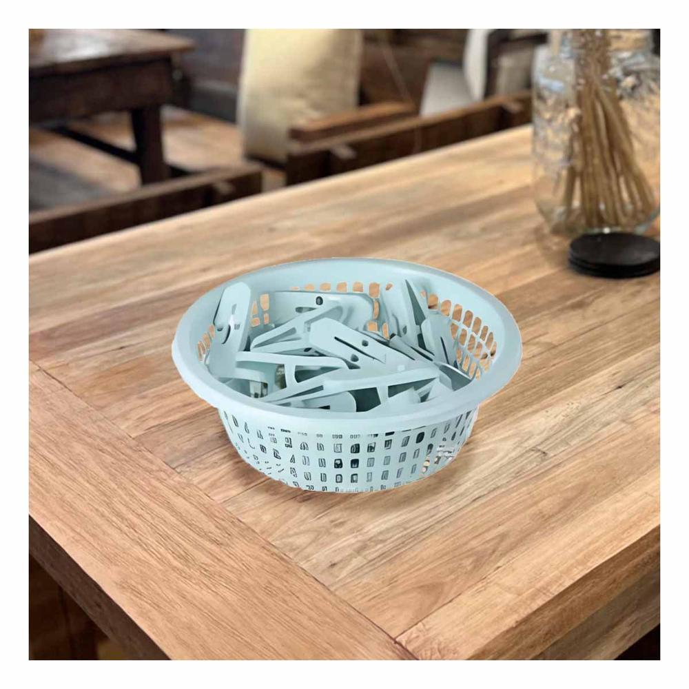 Contenedor Versatil Verde Claro Redondo Para Ganchos Facil de Colocar Y+Regalo Sticker