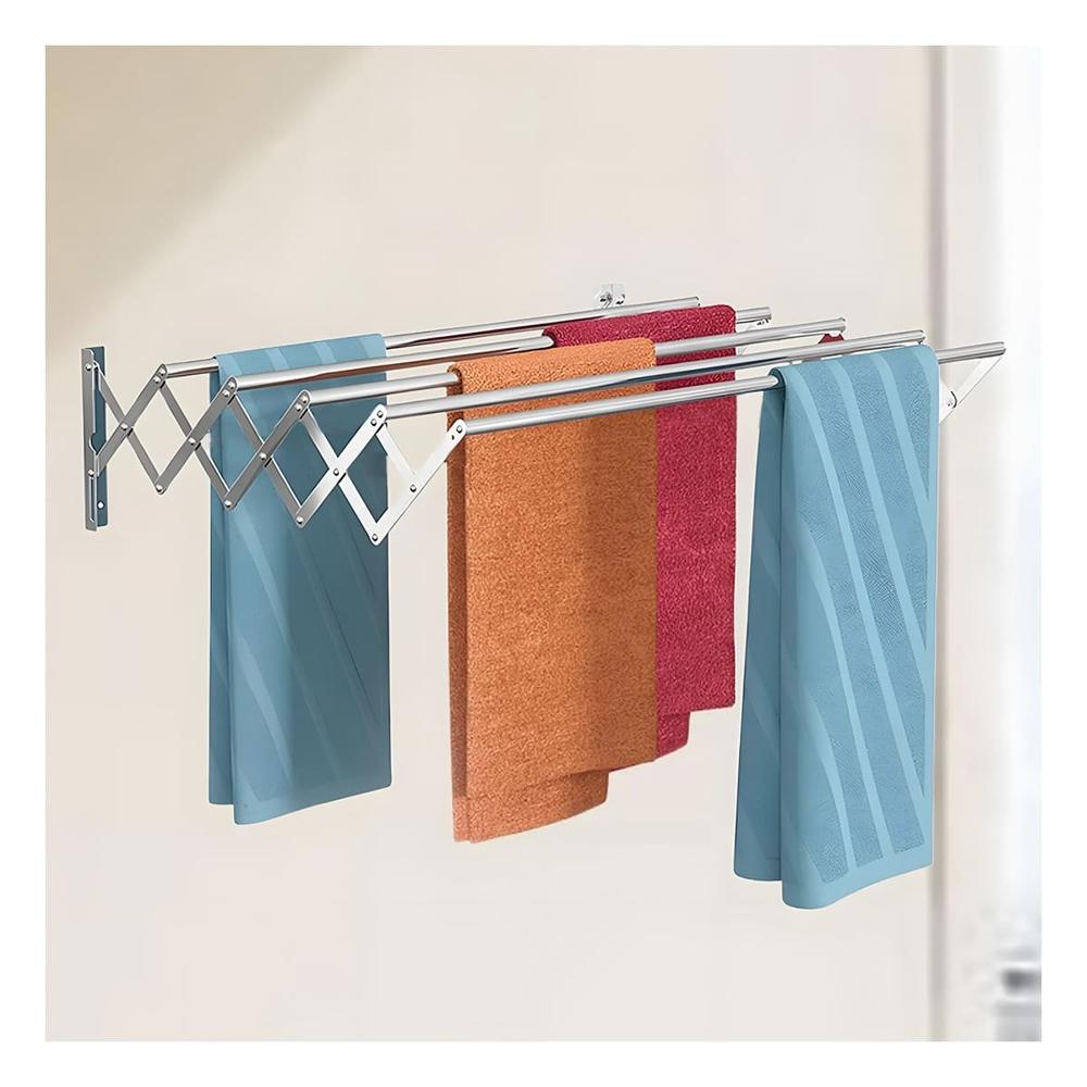 Diseno Acordeon Plateado 5 Barras 80cm para Secado Ordenado en Casa Y+Post It