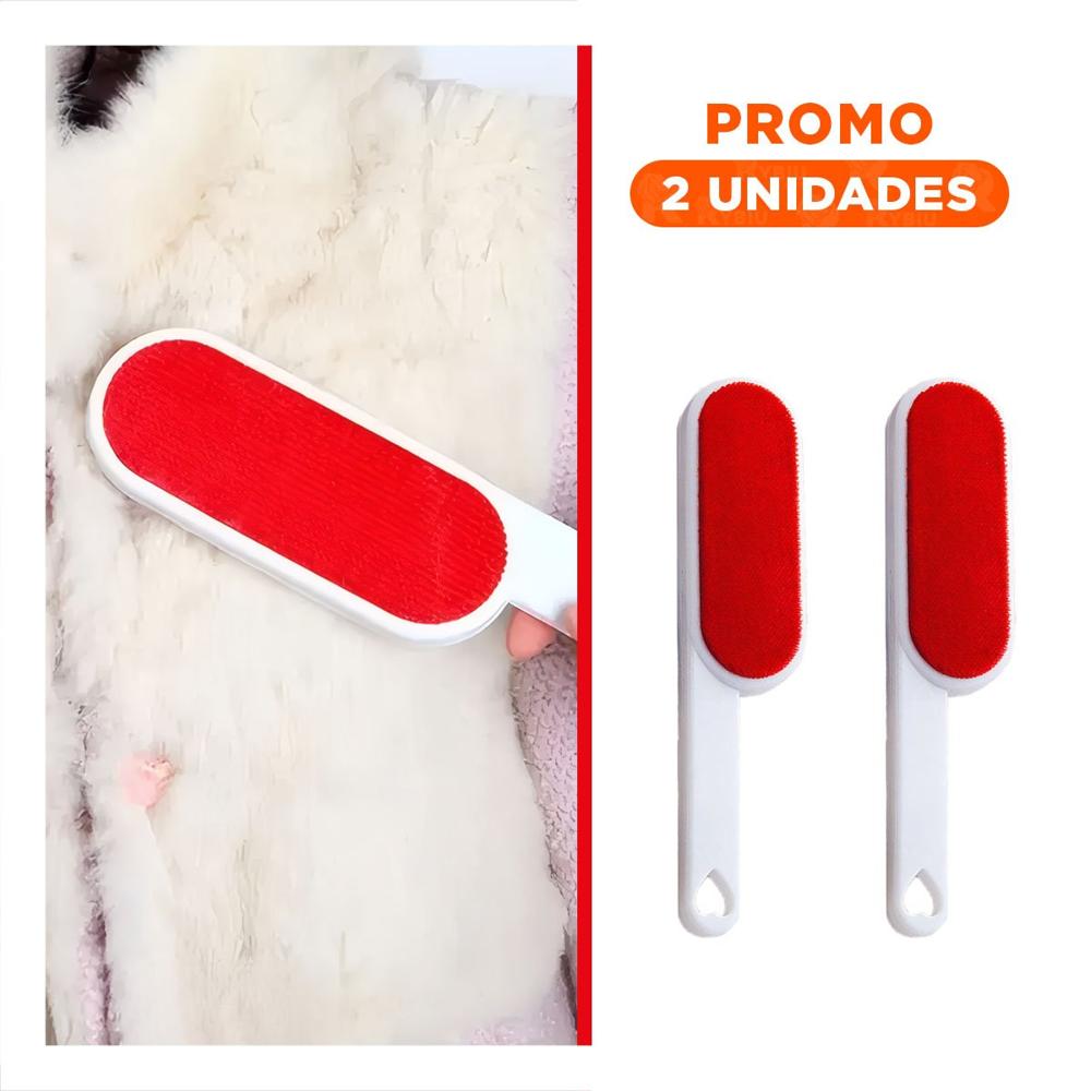 Pack2 Raspador Textil Rojo y Blanco para Casa y Prendas 21,5x5,5cm