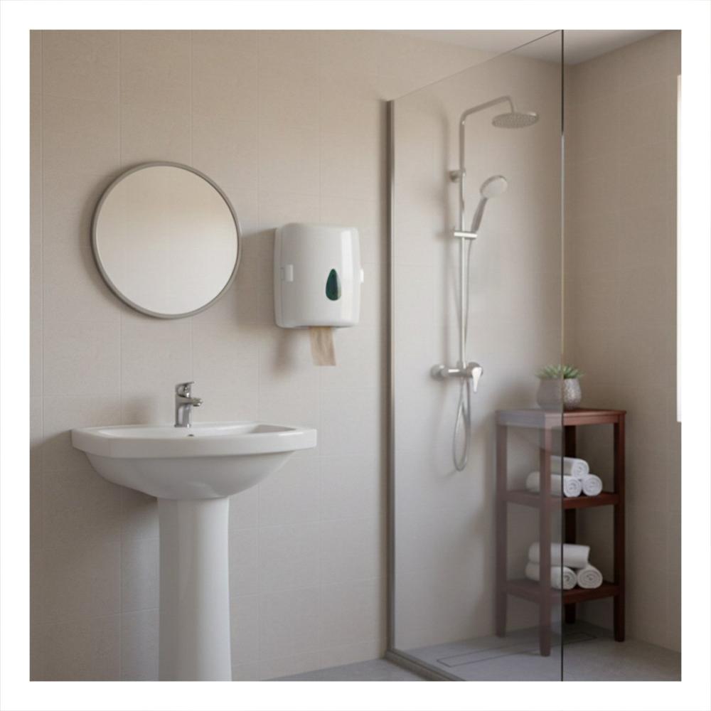 Dispensador Papel Toalla Vertical Blanco en Rollo para Cocina y Hogar Y+Regalo Sticker