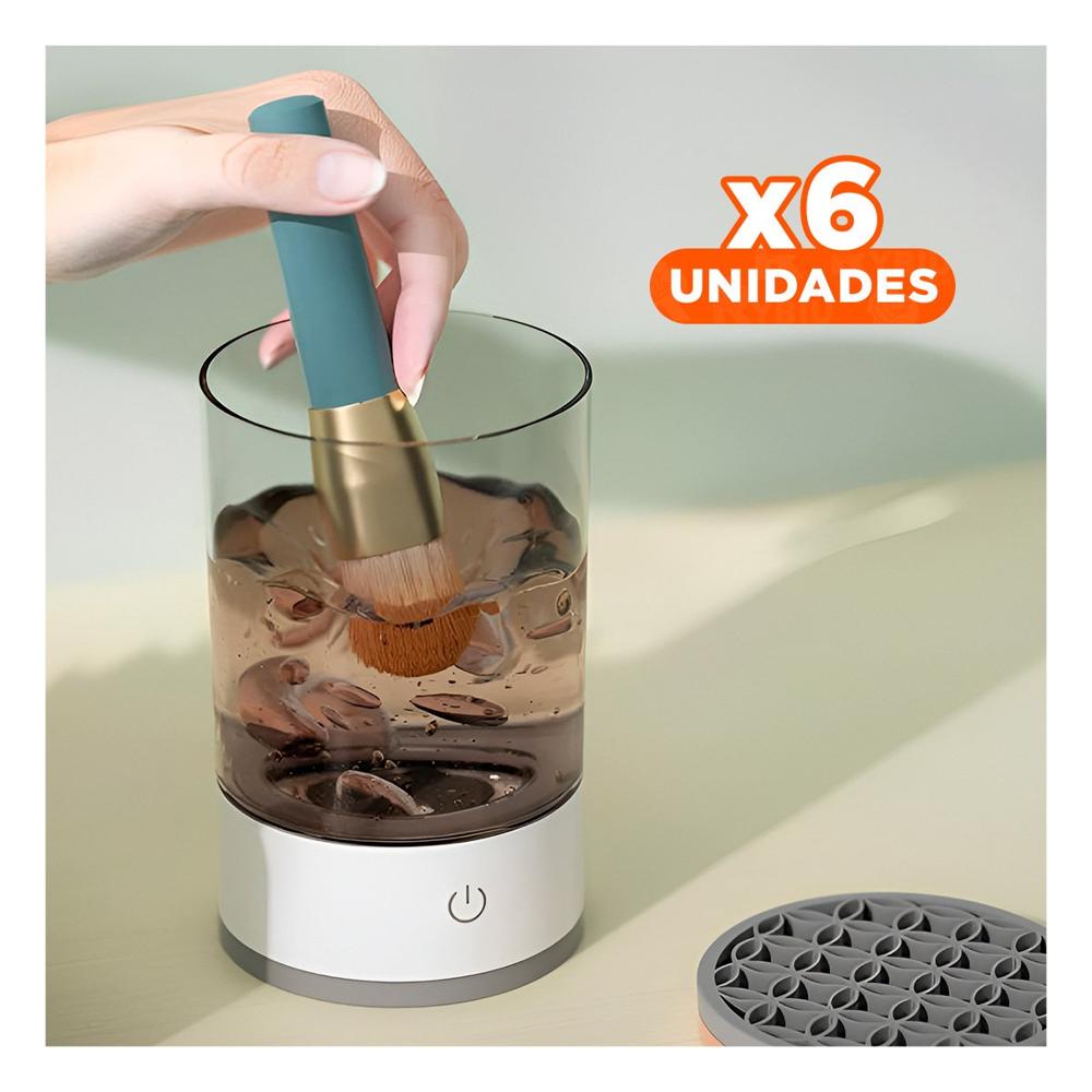 Pack6 Producto Compacto Electrica de Brochas y Pinceles Blanco Y+Regalo Sticker