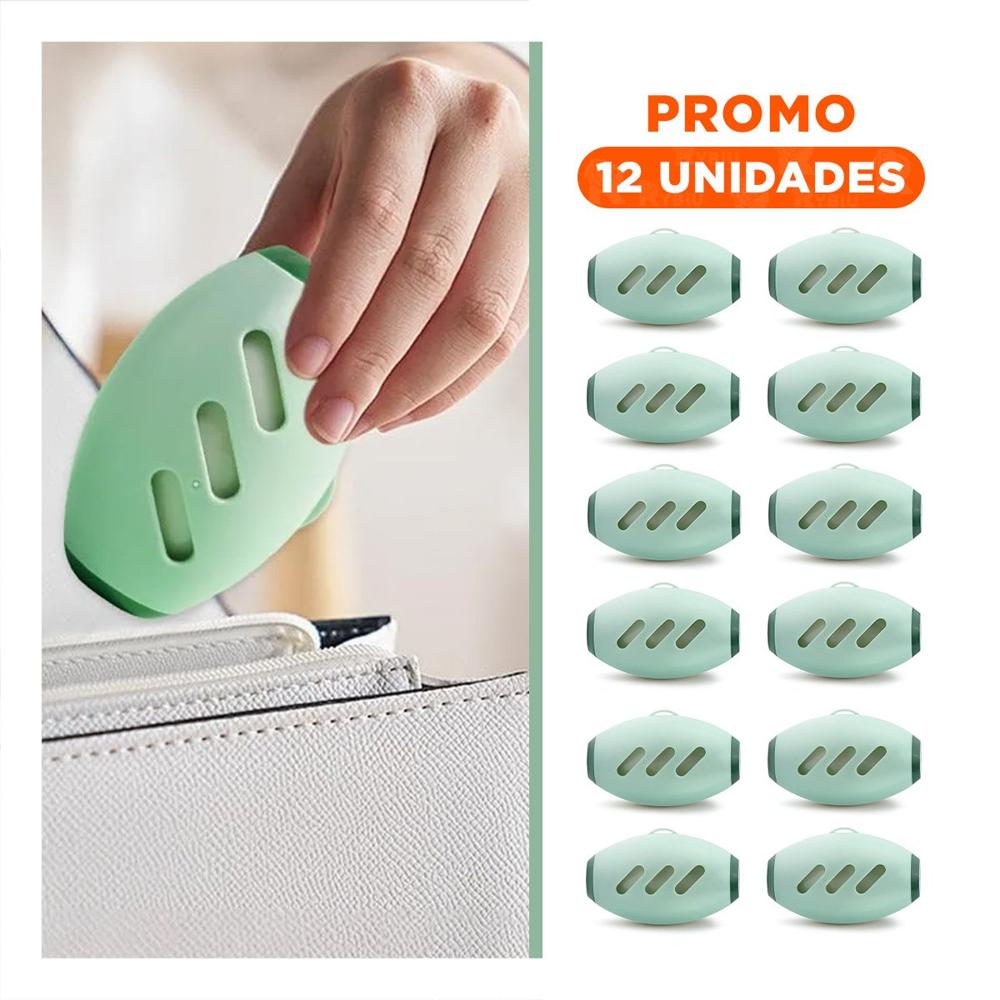 Pack12 Limpiador Quita Pelusa Reutilizable Verde Compacto Y Moderno Y+Regalo Sticker