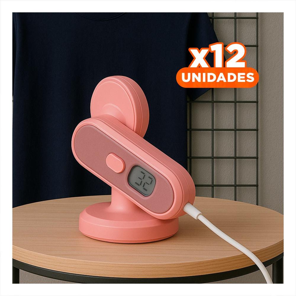 Pack12 Compacta plancha a vapor corazon ligera y comoda para ropa casual Y+Papel Regalo