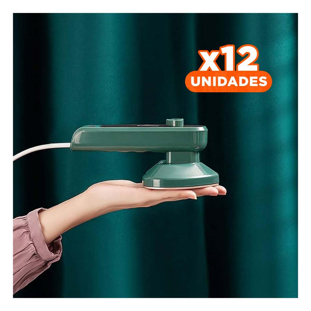 Pack12 Plancha uso corazon verde comoda y eficiente para ropa en hogar Y+Papel Regalo