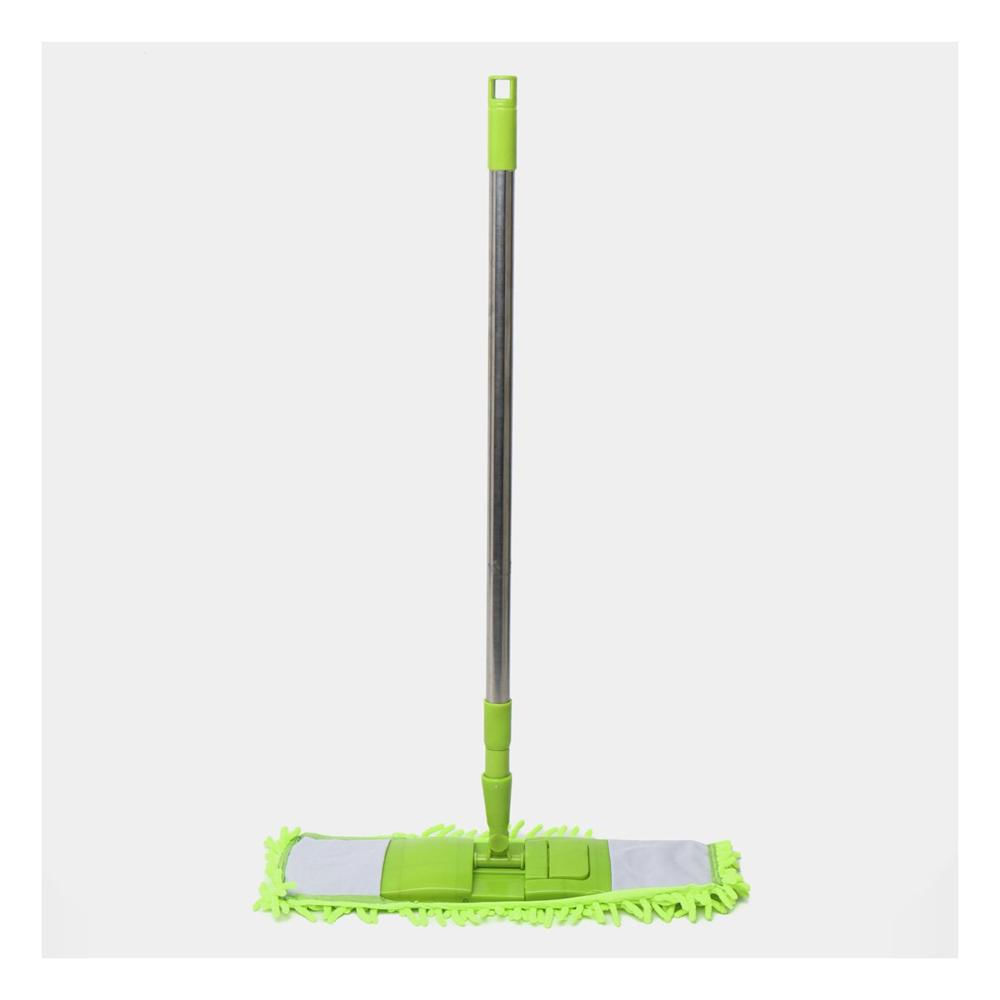 Mopa Rectangular de Microfibra Verde Suave y Resistente para Pisos Y+Regalo Sticker