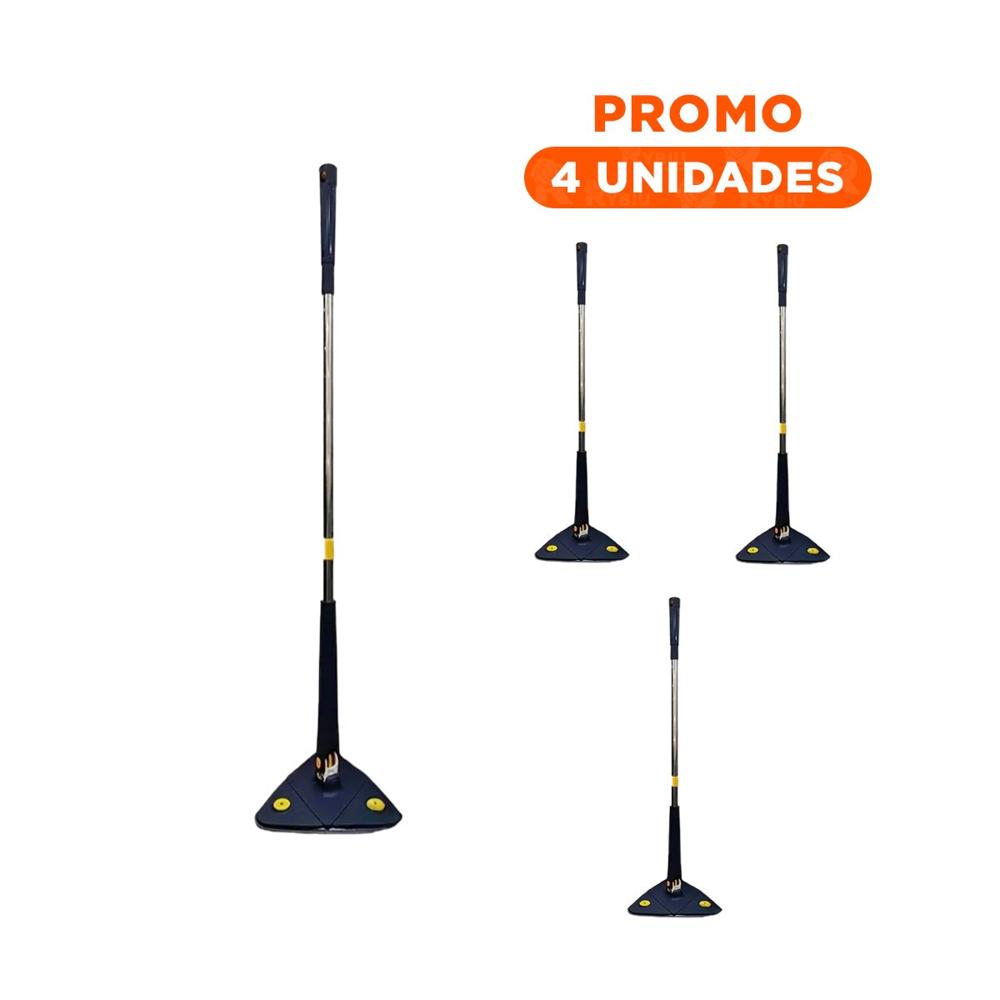 Pack4 Fregadora Profesional 360 Giratoria con Sistema de Exprimido Azul Y+Regalo Sticker