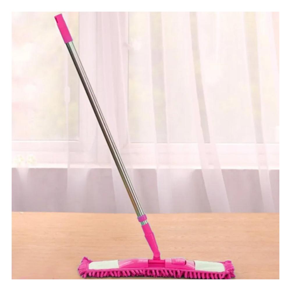 Mopa Rectangular de Microfibra Fucsia Suave y Resistente para Pisos Y+Regalo Sticker
