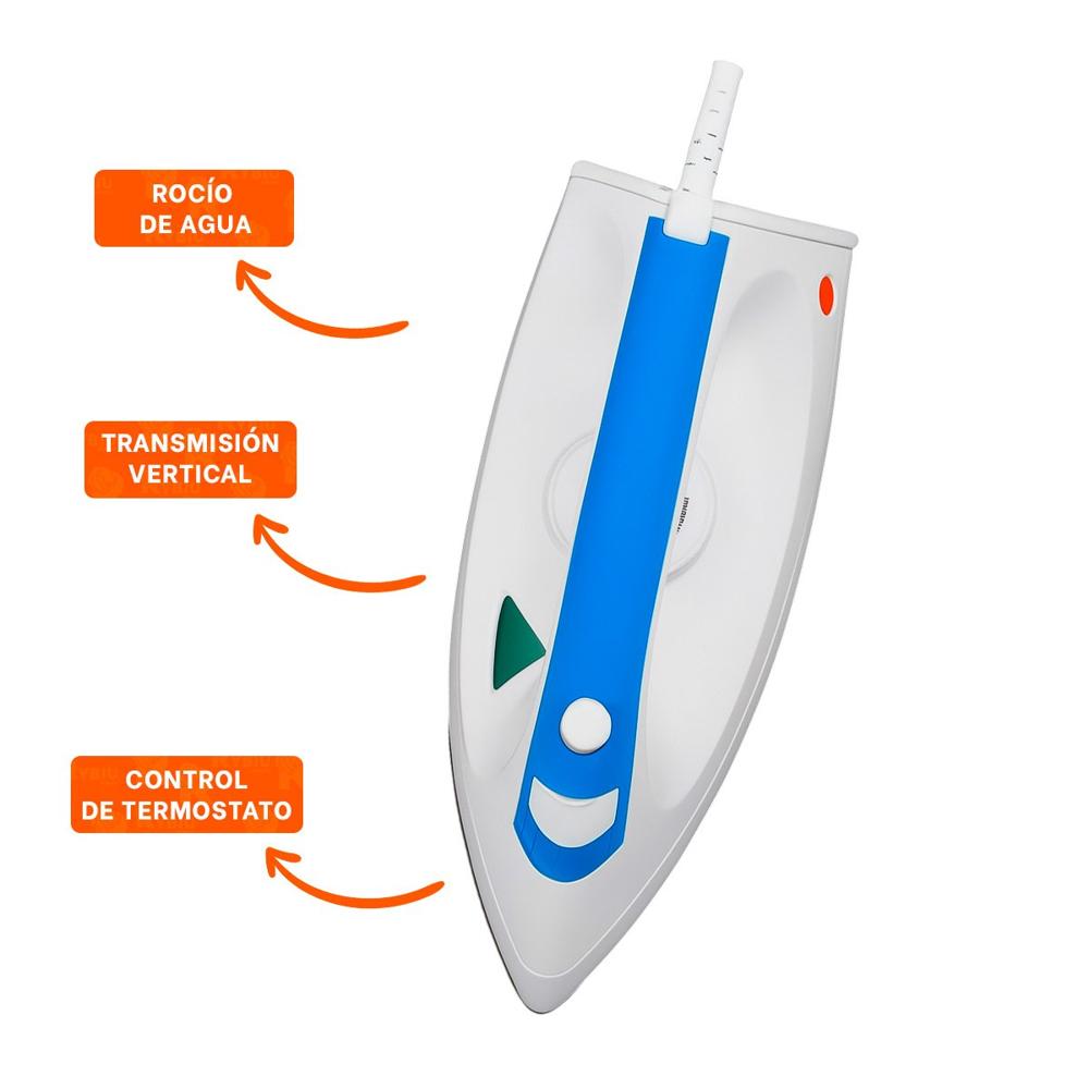 Planchador de Vapor Electrica Blanco y Azul Practico Uso Diario en Casa Y+Ligas Regalo