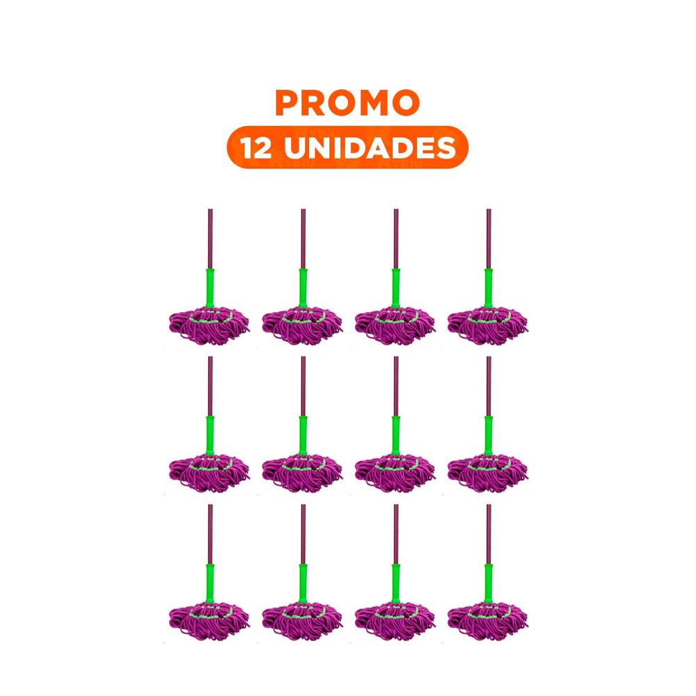 Pack12 Escurridor Giratorio con Autoexprimidor para Limpieza de Pisos Y+Regalo Sticker