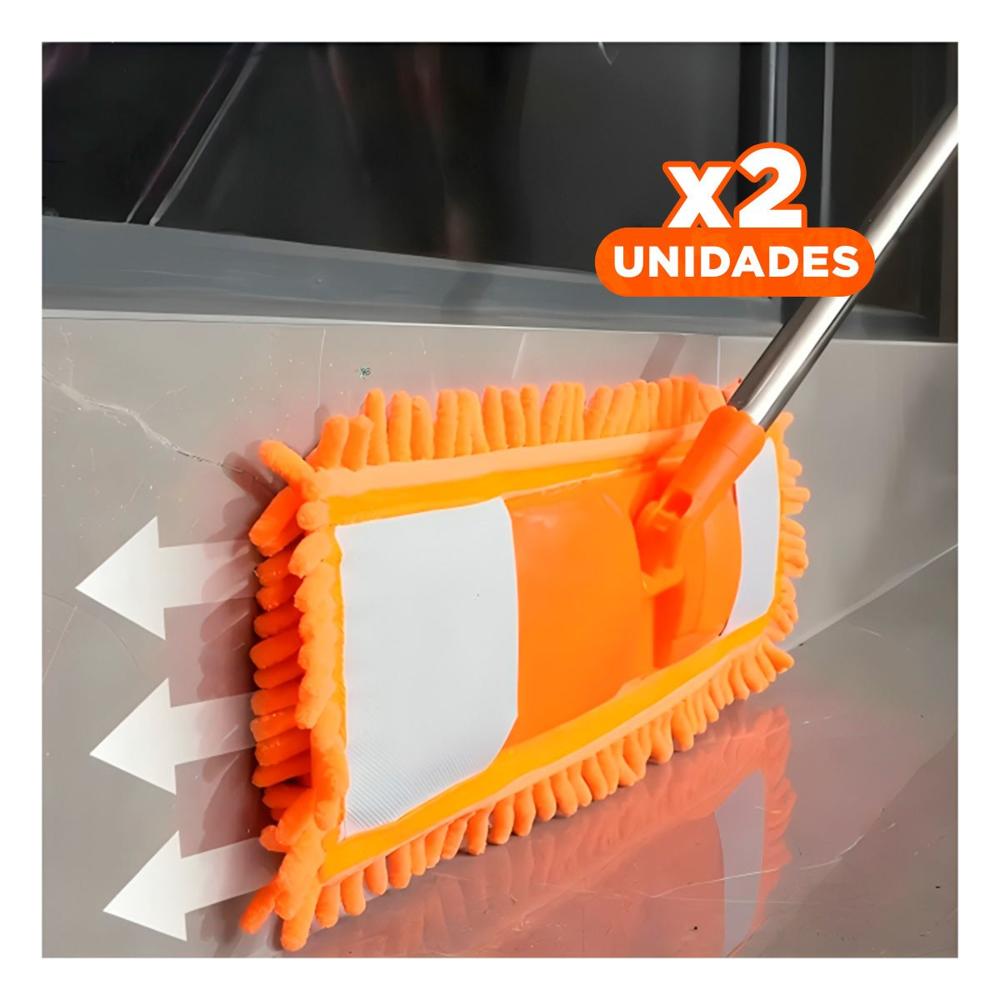 Pack2 Fibra Rectangular de Microfibra Naranja Secado Rapido Uso Diario Y+Papel Regalo