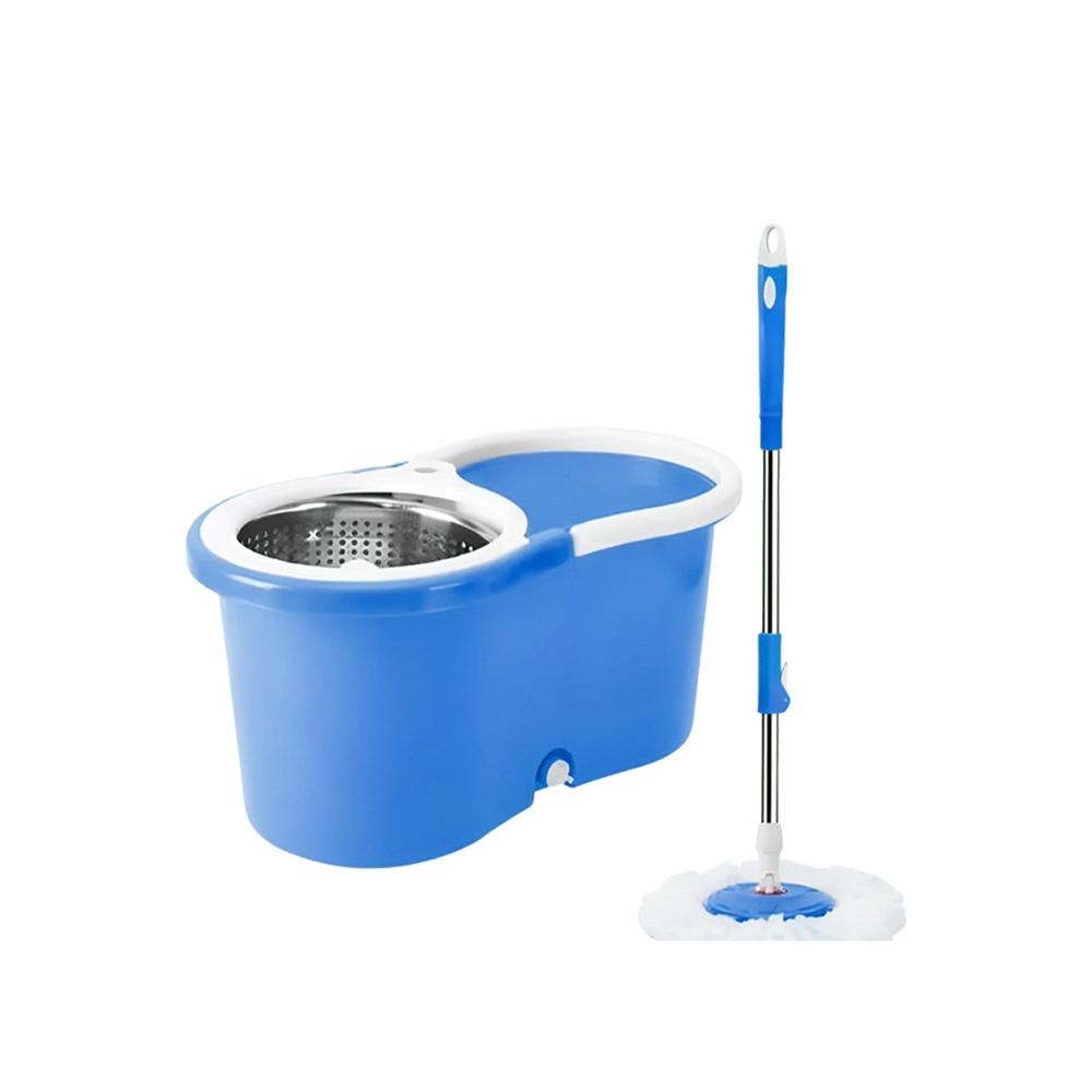 Escobillon Giratorio 360 con Balde Centrifugador Rojo para Limpieza Diaria Y+Ligas Regalo