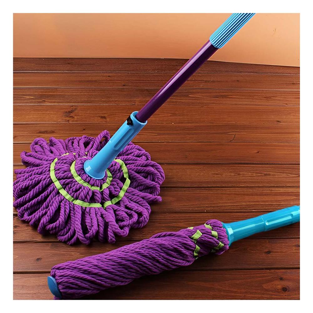 Utensilio giratorio con sistema autoexprimidor y mango largo para limpieza Y+Papel Regalo