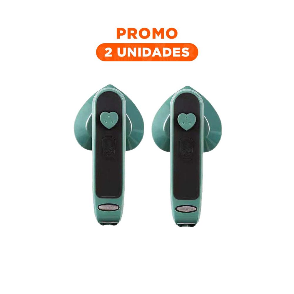 Pack2 Plancha comoda corazon verde ligera y segura para ropa en hogar