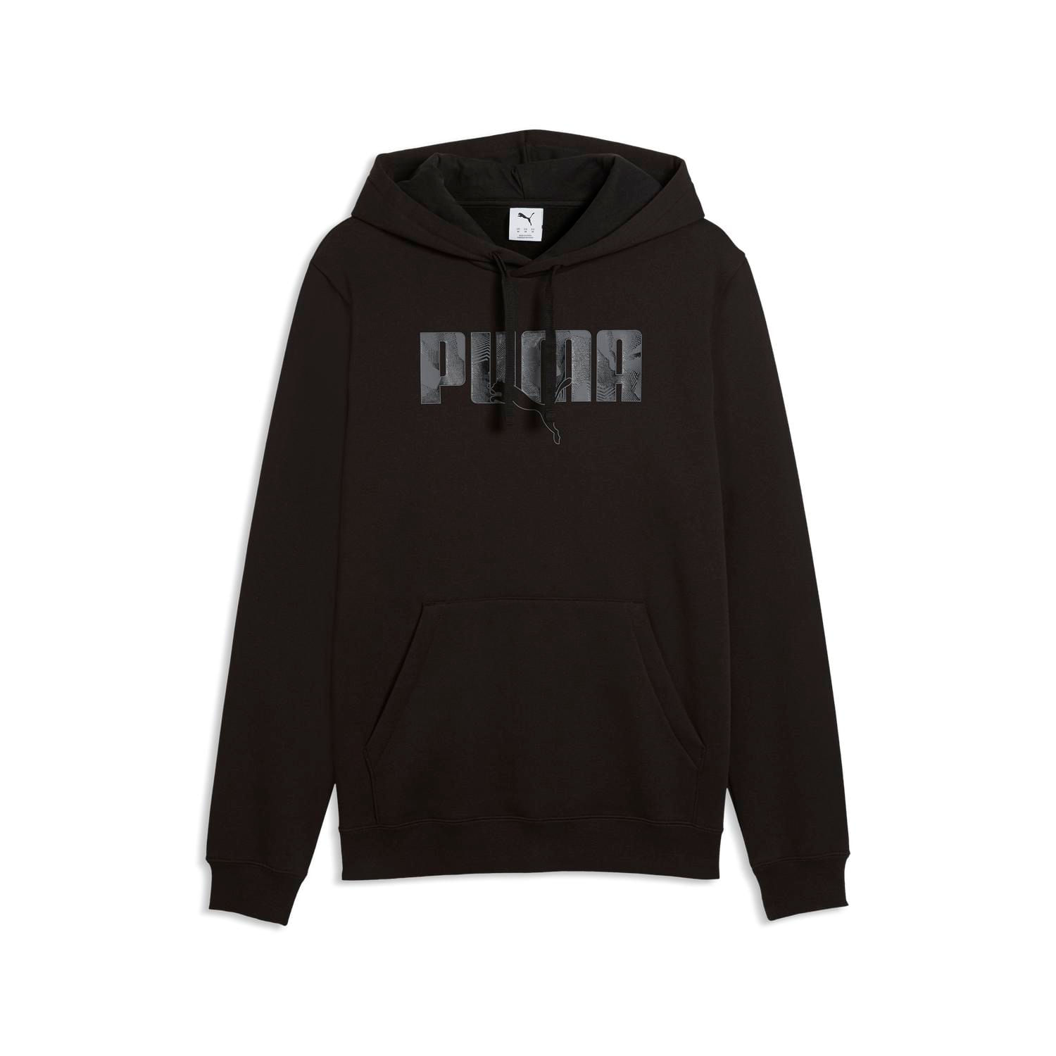 Polera Deportiva Puma Hombre  Ess Logo Lab Story 2 Hoodie Fl 692028 01 Negro