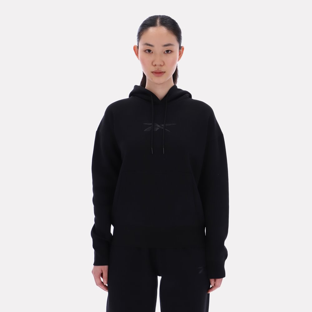 Polera Deportiva Reebok Mujer April Overhead 100241279 Negro