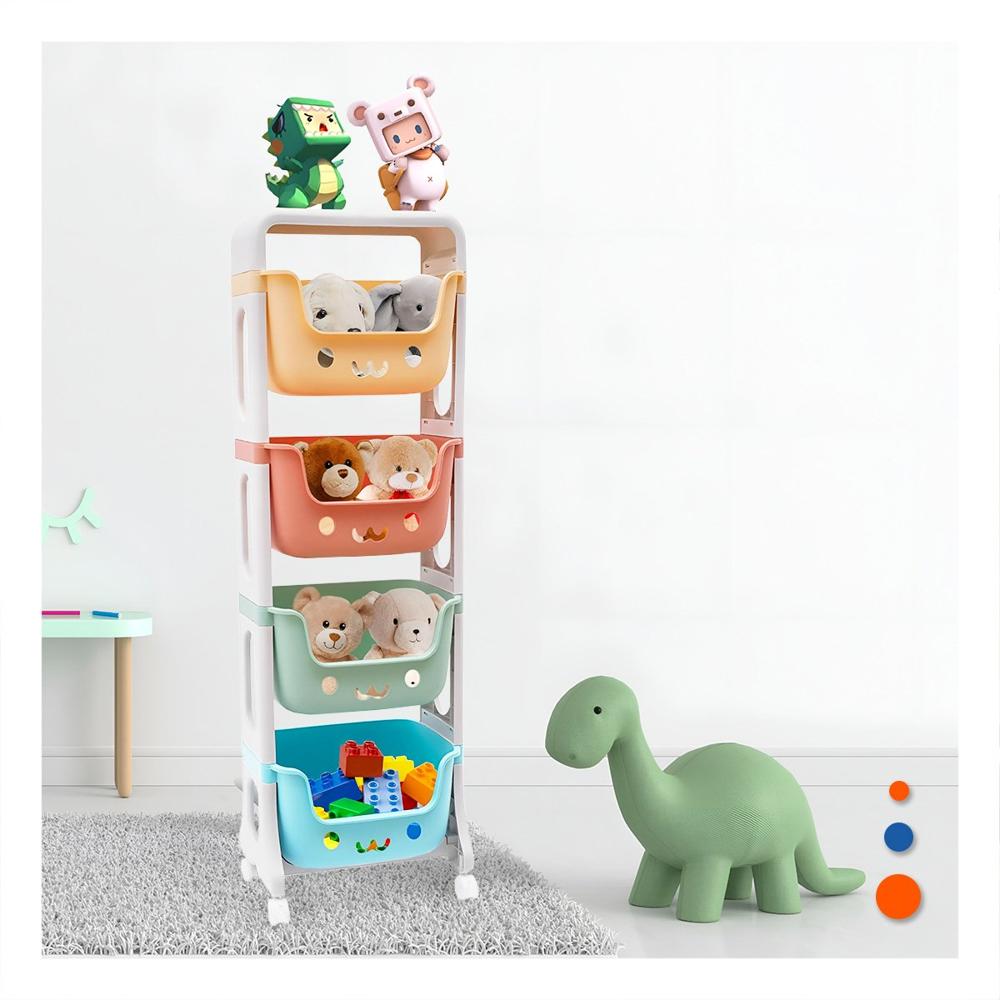 Organizador Infantil con Caritas 4 Niveles Almacenaje Seguro Multicolor Y+Post It