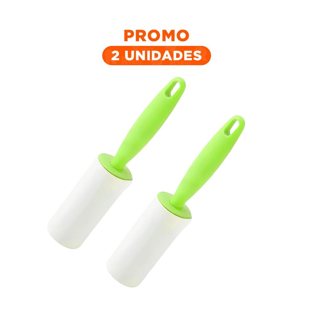 Pack2 Herramienta Quita Pelusa en Rodillo Manual para Prendas Verde Max Nuevo