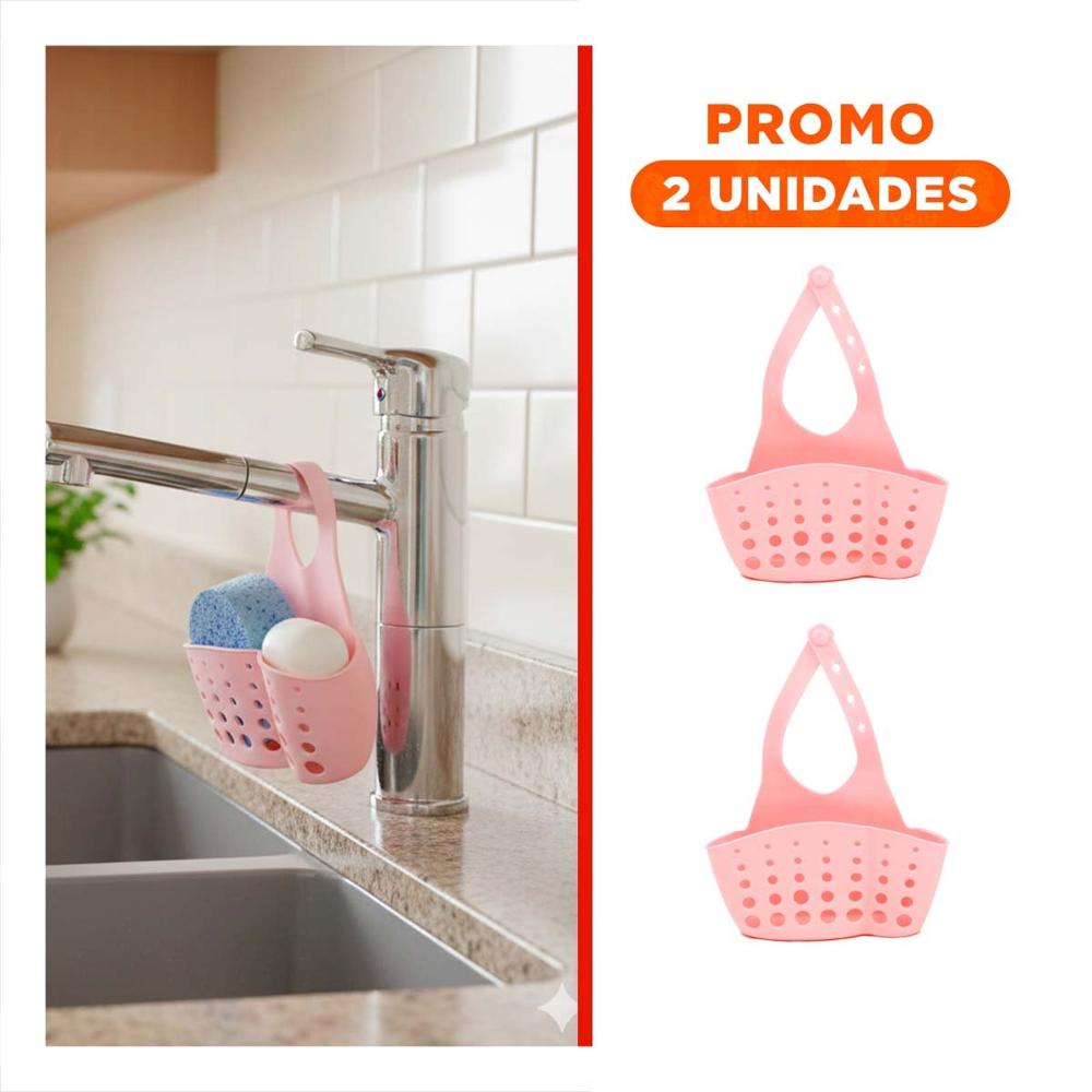 Pack2 Bandeja Colgante Decorativa Rosado para Mantener Todo Ordenado 19x15cm