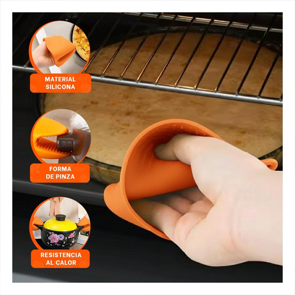 Accesorios Comodos de Silicona Naranja para Uso en Casa 7,3x9,5cm Y+Post It