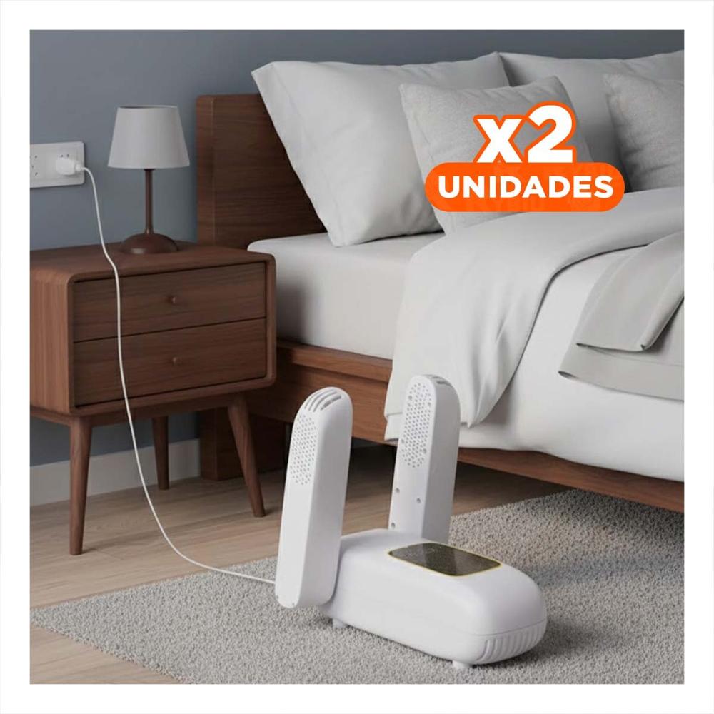 Pack2 Aparato De Zapatos Electrico Secado Rapido Uso Diario Blanco Y+Papel Regalo