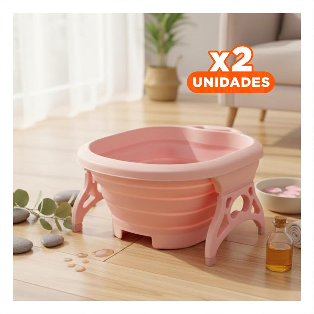 Pack2 Depresor Portatil con Masajeador de Pies Rosado para Relajacion en Casa Y+Regalo Sticker