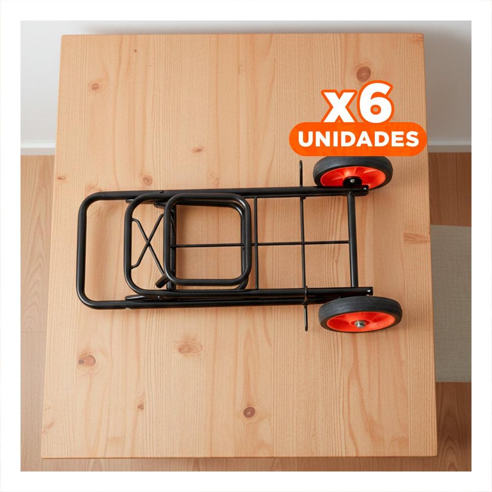 Pack6 Equipo Movil Plegable Negro con Liga para Carga Ligera Y+Papel Regalo