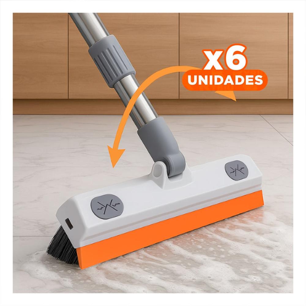 Pack6 Sistema Domestico con Cepillo y Silicona 3 en 1 para Limpieza Constante Y+Papel Regalo