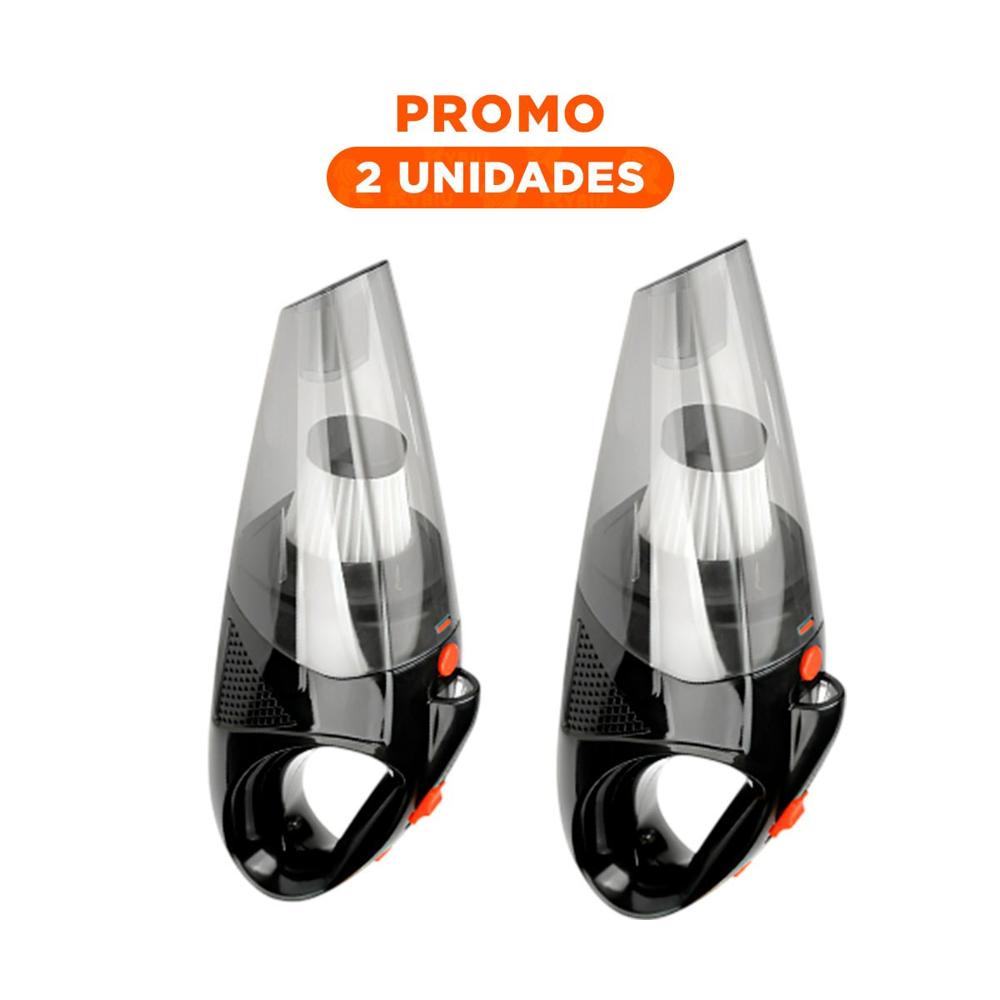 Pack2 Equipo Portatil de Limpieza con Linterna para Interiores de Vehiculo