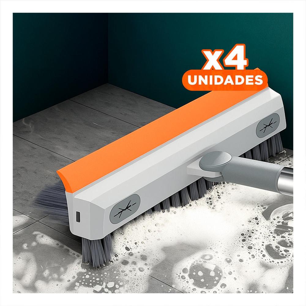 Pack4 Version de Aseo con Cepillo y Silicona 3 en 1 para Uso Domestico