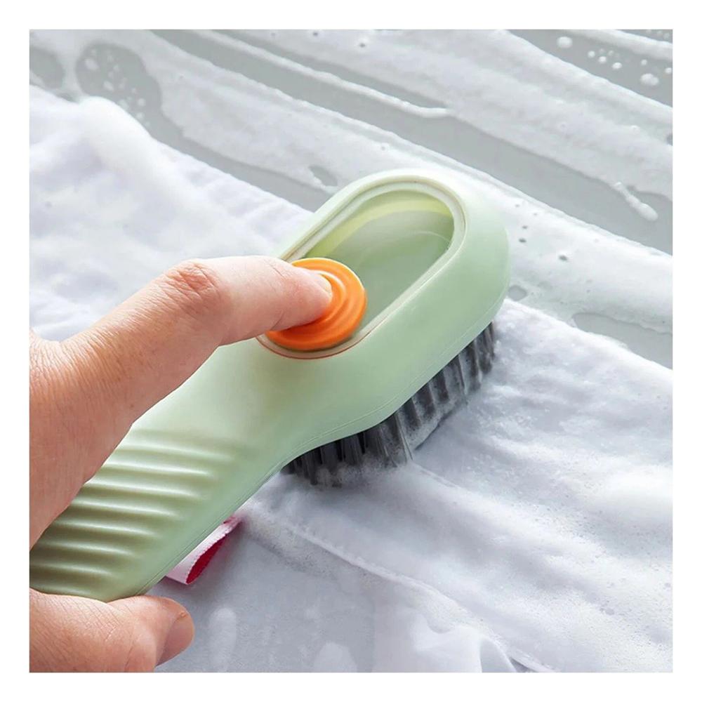 Escobilla con Dispensador Multifuncional para Uso Diario en Hogar Verde Y+Papel Regalo